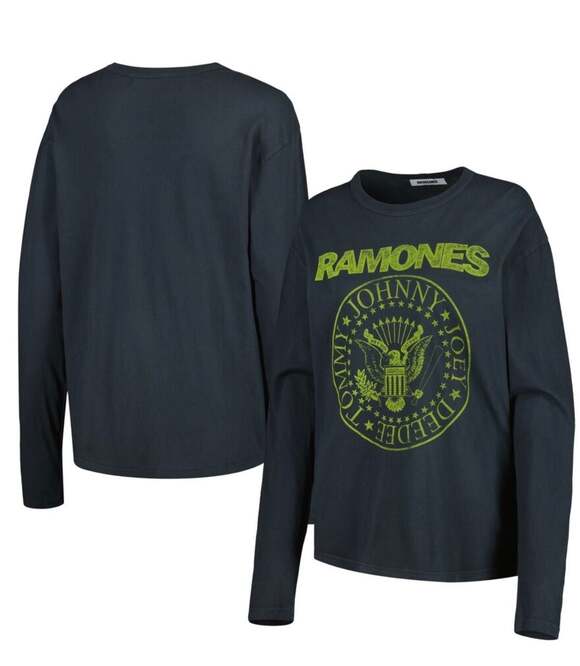 Daydreamer Tops - Daydreamer Women's Black The Ramones Seal Long Sleeve T-Shirt. Small